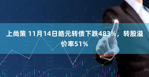 上尚策 11月14日皓元转债下跌483%，转股溢价率51%