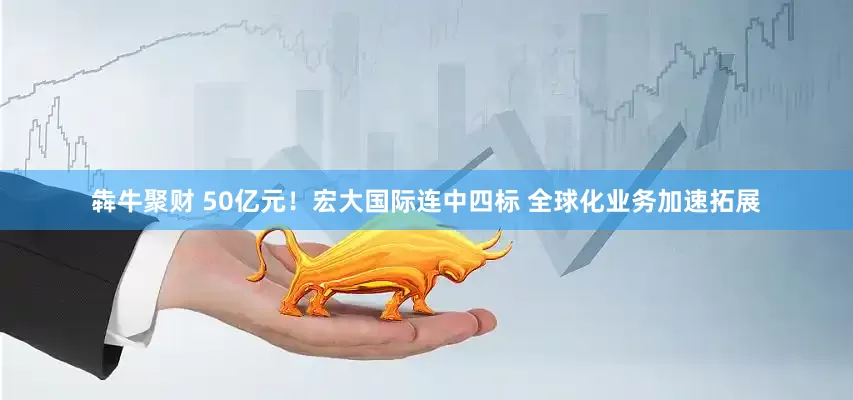 犇牛聚财 50亿元！宏大国际连中四标 全球化业务加速拓展